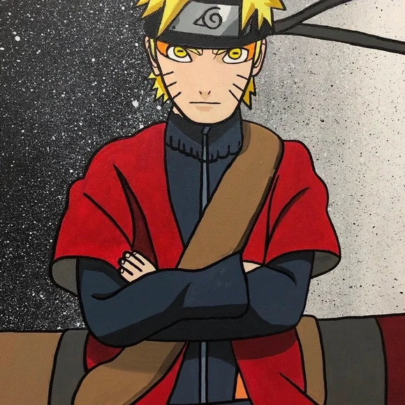 LARGE SIZE Naruto Painting - Gamer Room Wall Decor - Popular Anime Character Art